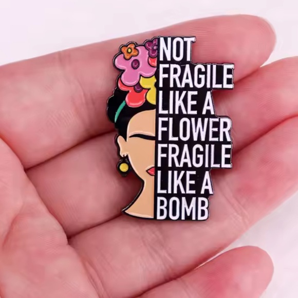Colorful Enamel Pin - Not Fragile Like a Bomb Pin / Broach - Picture 5 of 5